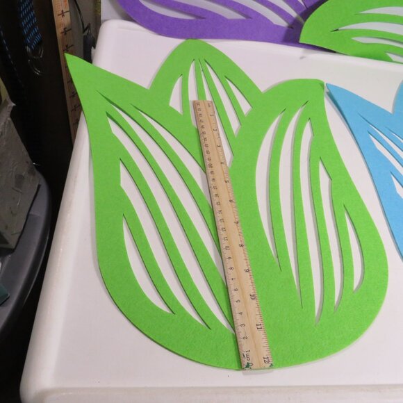 Easter Chick & Rabbit Plastic Canvas & Tulip Felt Wall Decor (or placemats) - Picture 4 of 15